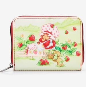 Loungefly Strawberry Shortcake Gardening Custard Tom Tom Mini Zip Wallet New!